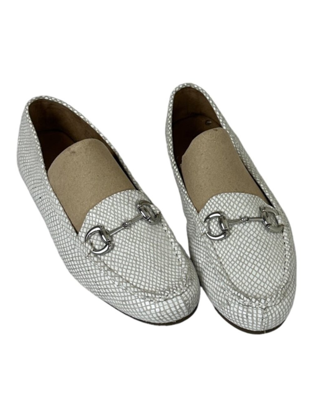 Aerosoles Size US 10M  Women Synthetic Buckle Flat Slip On Shoes Color White